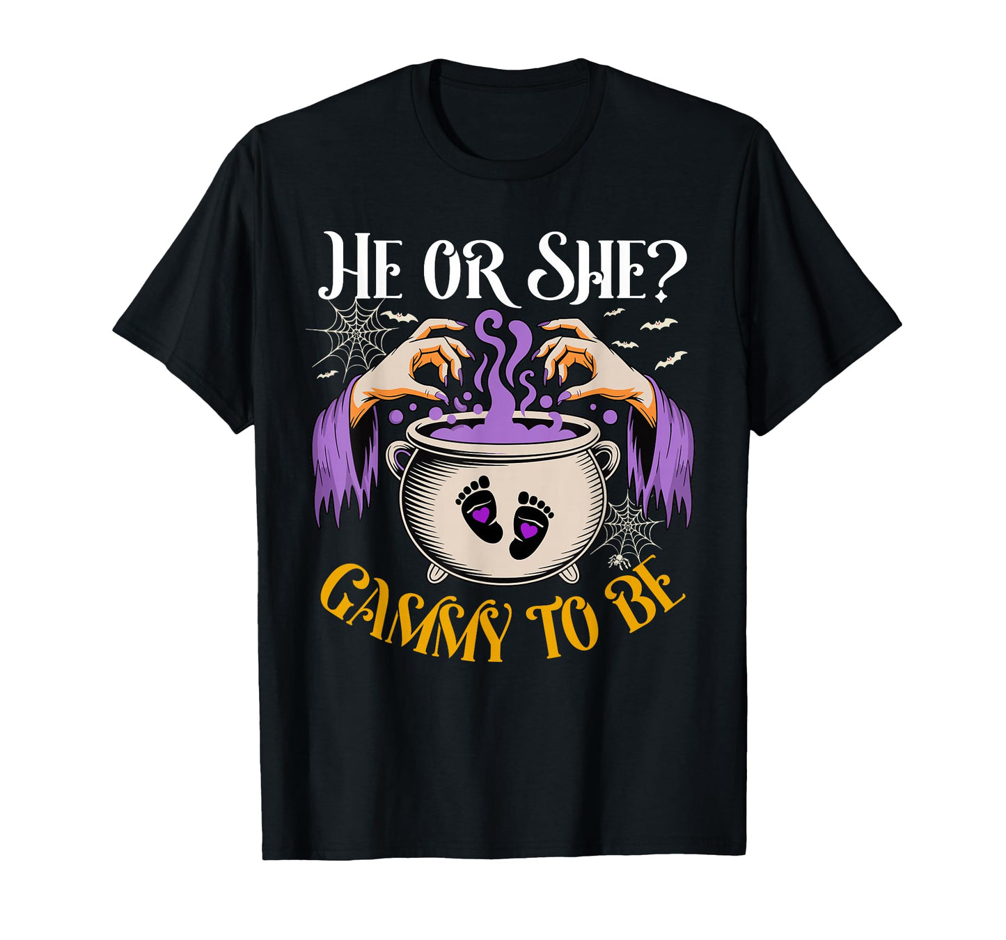 He Or She Gammy to Be Baby Reveal Halloween Costume T-Shirt