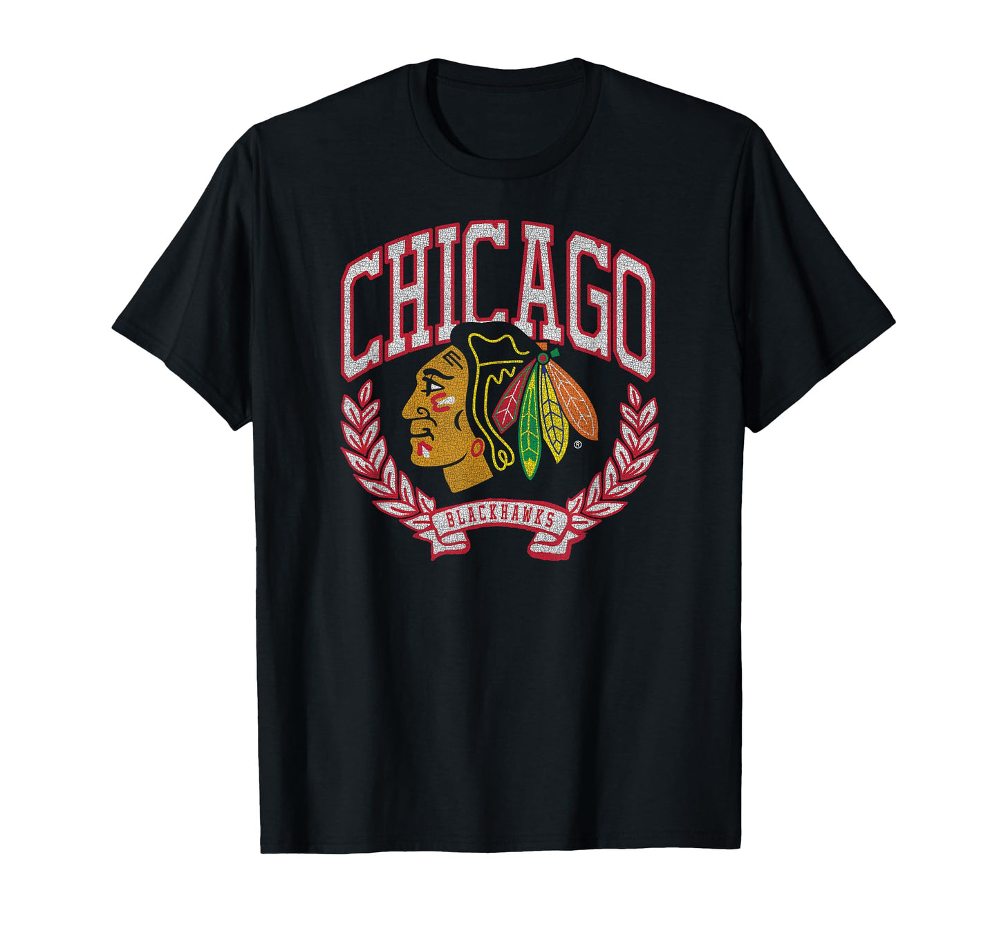 Chicago Blackhawks Vintage Victory Black Officially Licensed T-Shirt