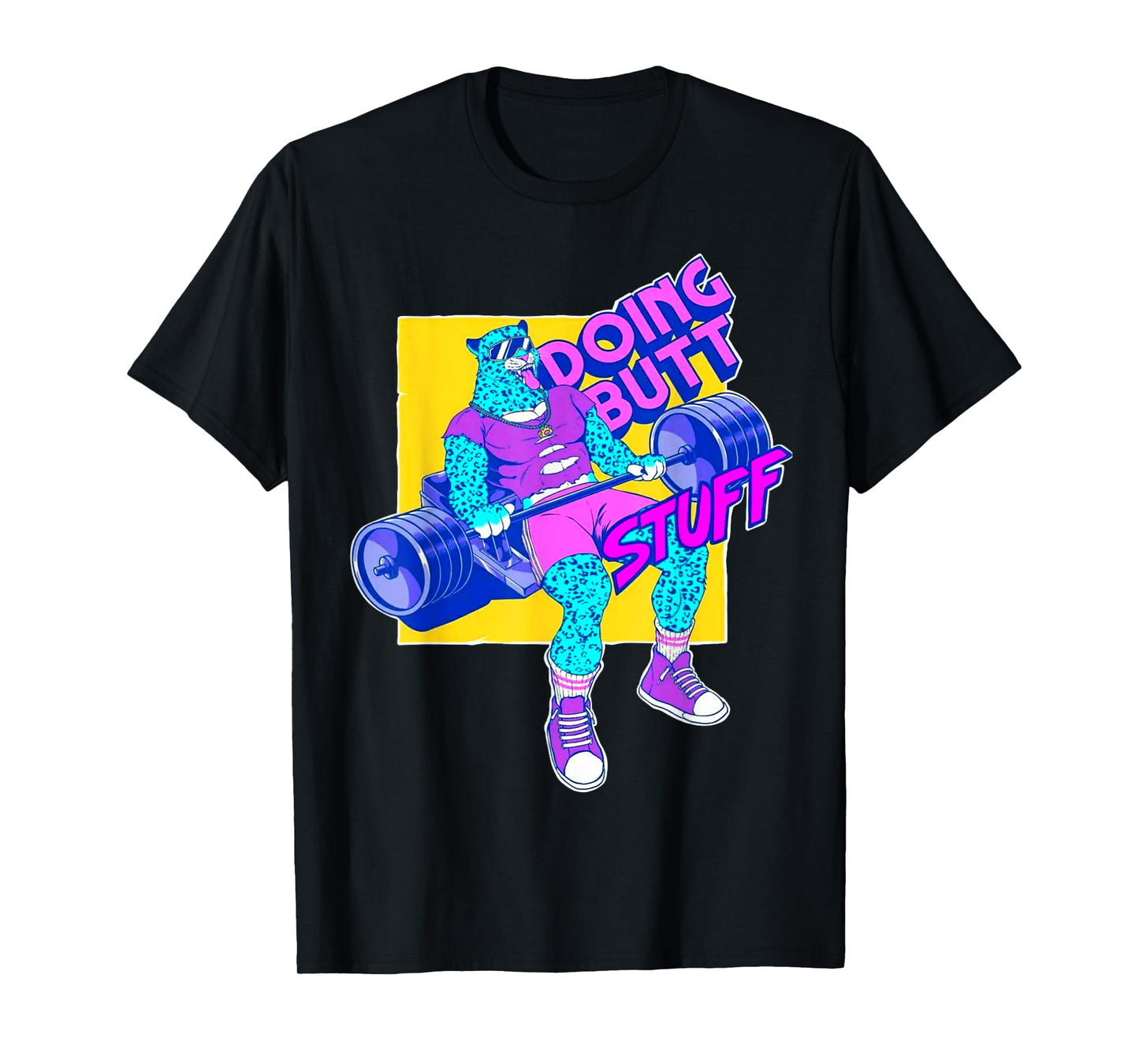 Funny Doing Stuff Workout Bodybuilding Fitness Gym Muscle T-Shirt