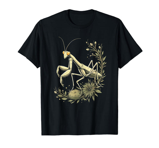 Praying Mantis Nature Art Vintage T-Shirt