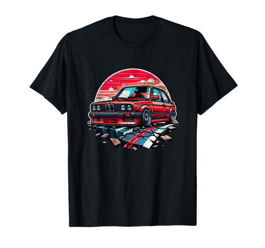 Classic Euro E30 stance car T-Shirt
