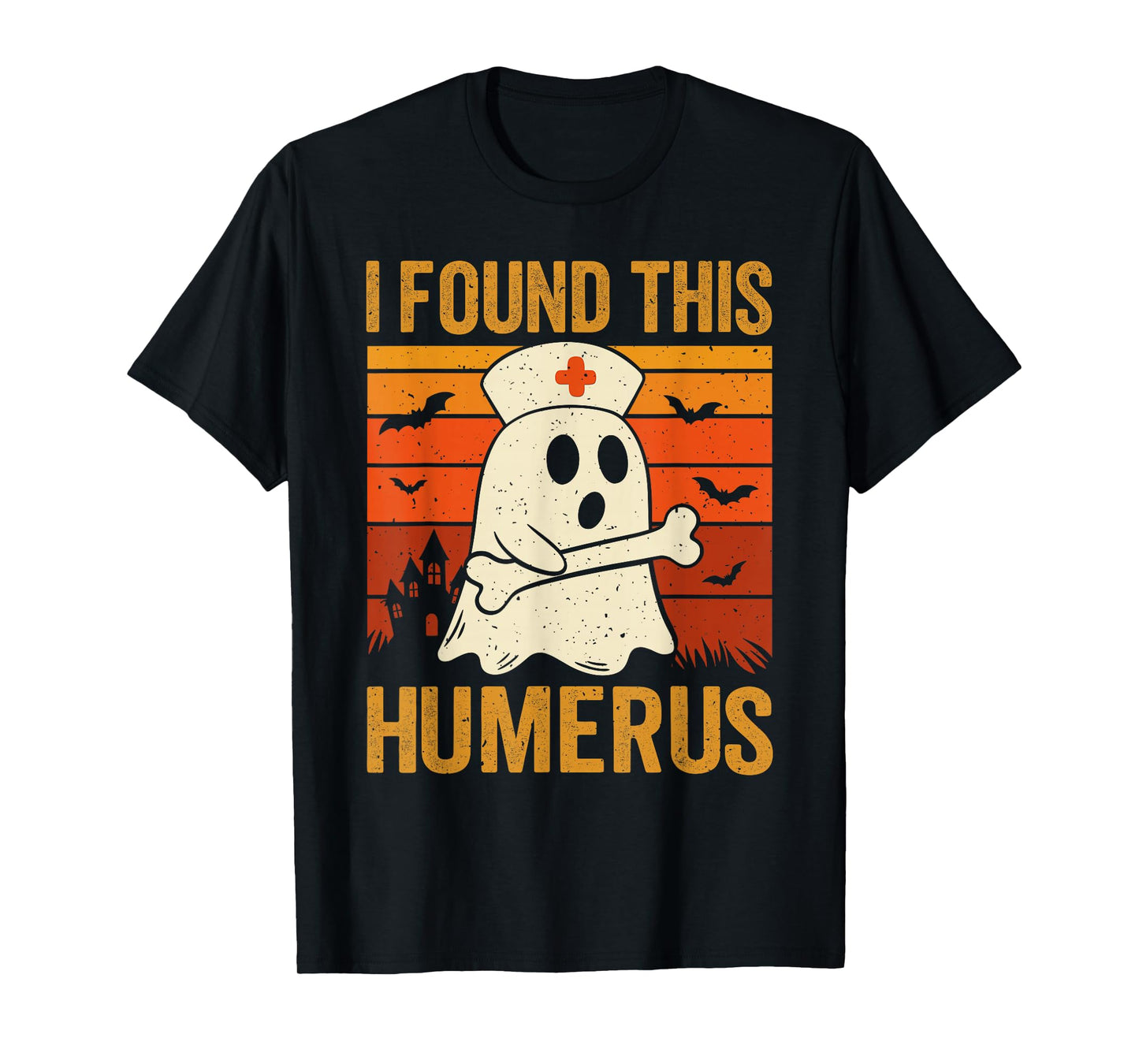 I Found This Humerus Funny Ghost Spooky Season Halloween T-Shirt