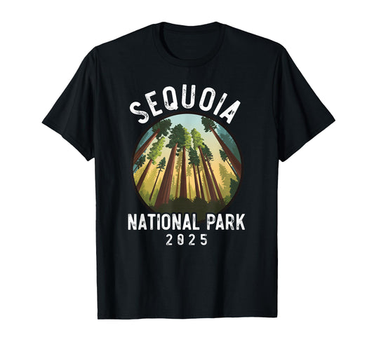 Sequoia National Park California 2025 Vintage Men Women Kids T-Shirt