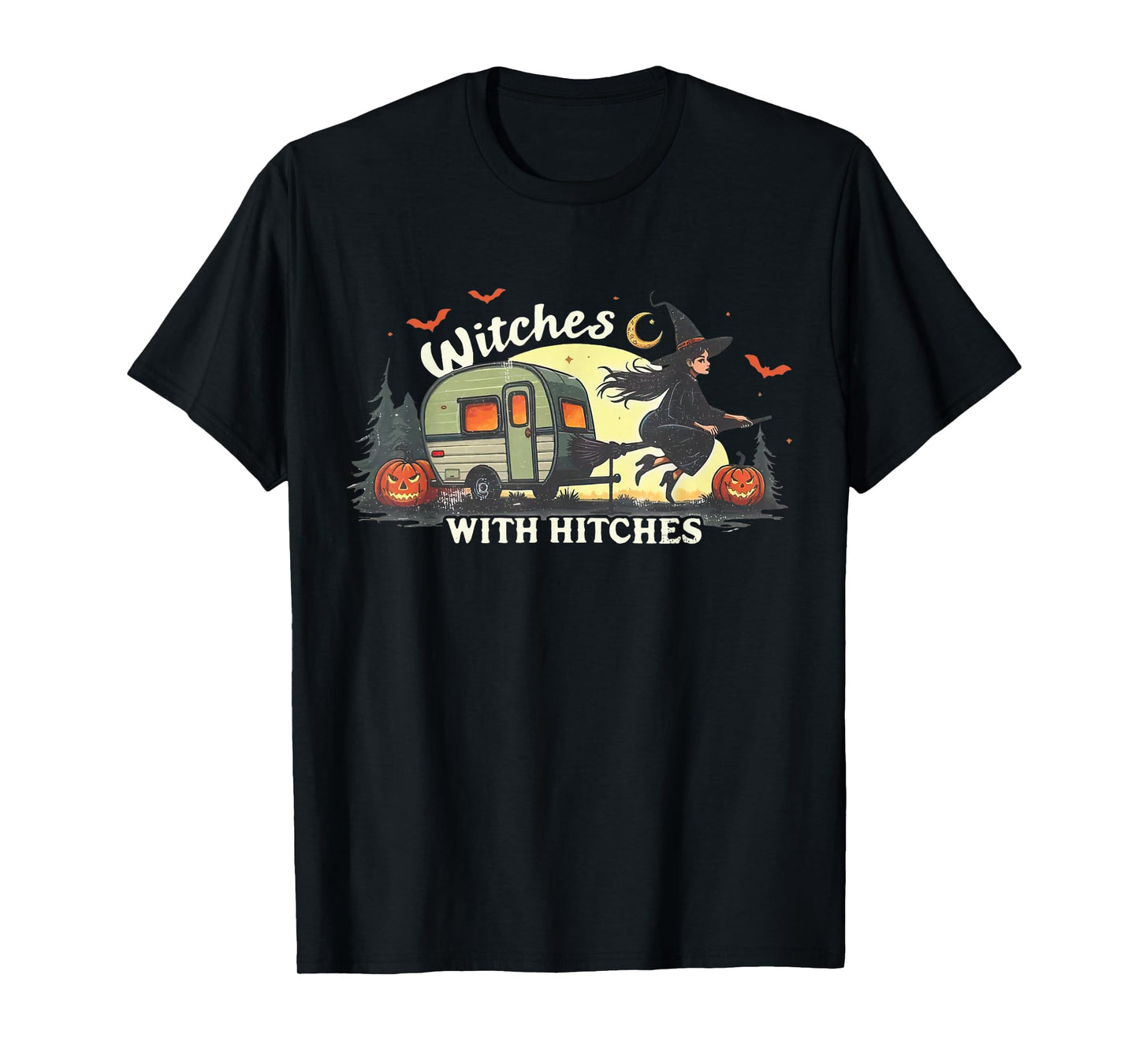 Witches with Hitches Halloween Camper Halloween Party Funny T-Shirt