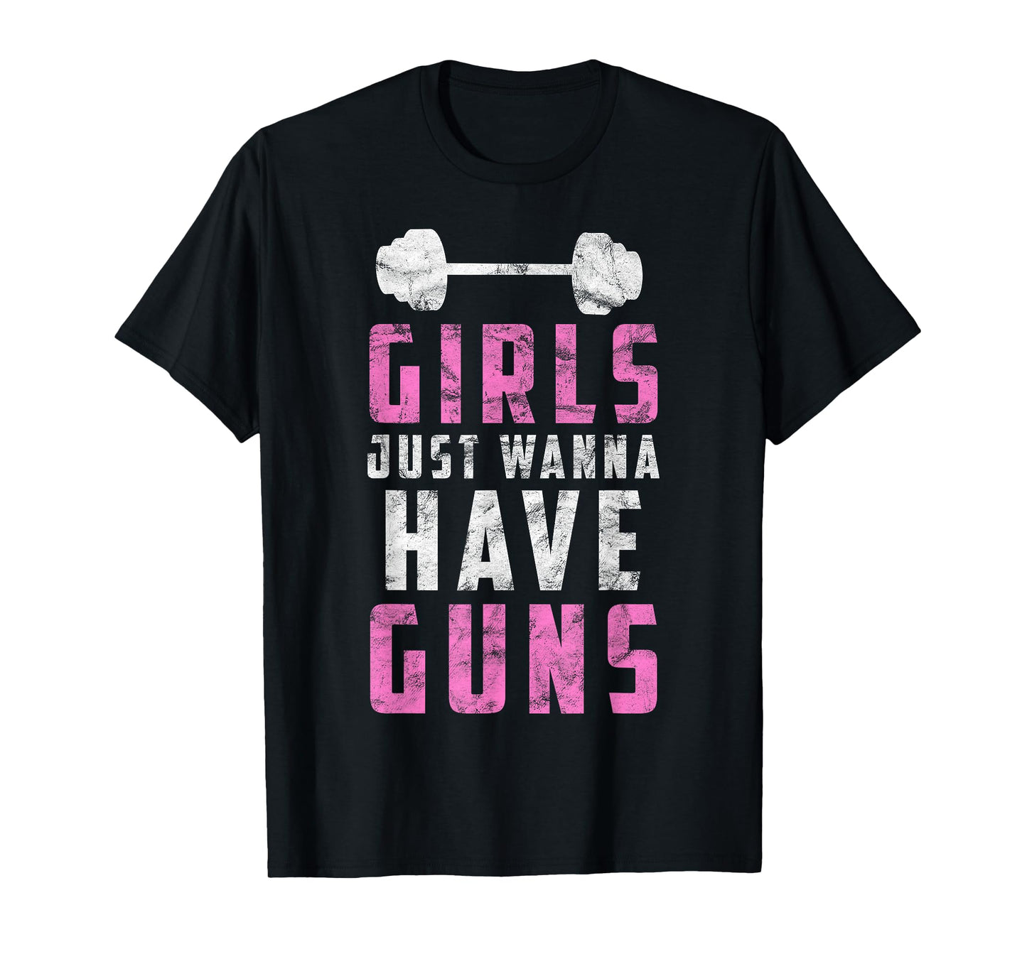 Womens Girls just want to have guns funny t-shirt T-Shirt