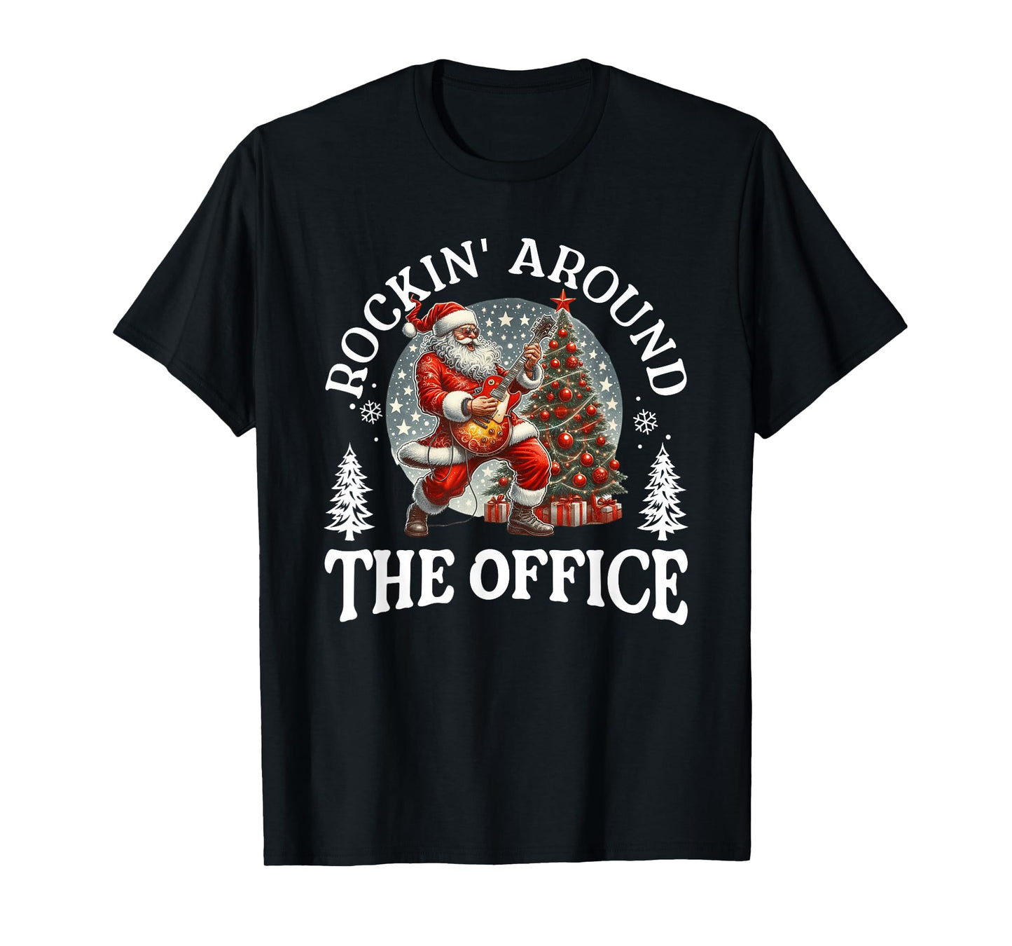Rockin’ Around The Office Christmas Graphic T-Shirt