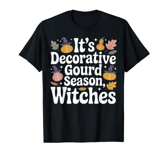 Decorative Gourd Season Witches Retro Autumn T-Shirt