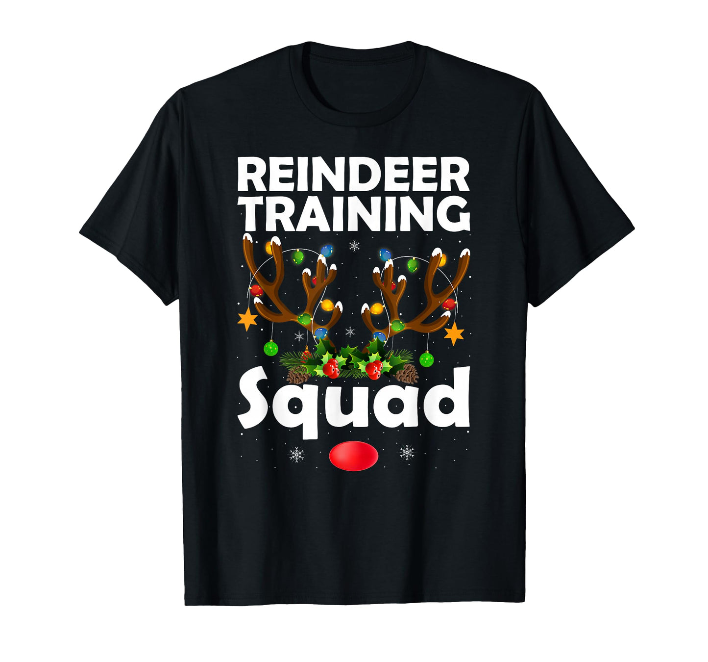 Reindeer Training Squad Team Running Runner Christmas T-Shirt