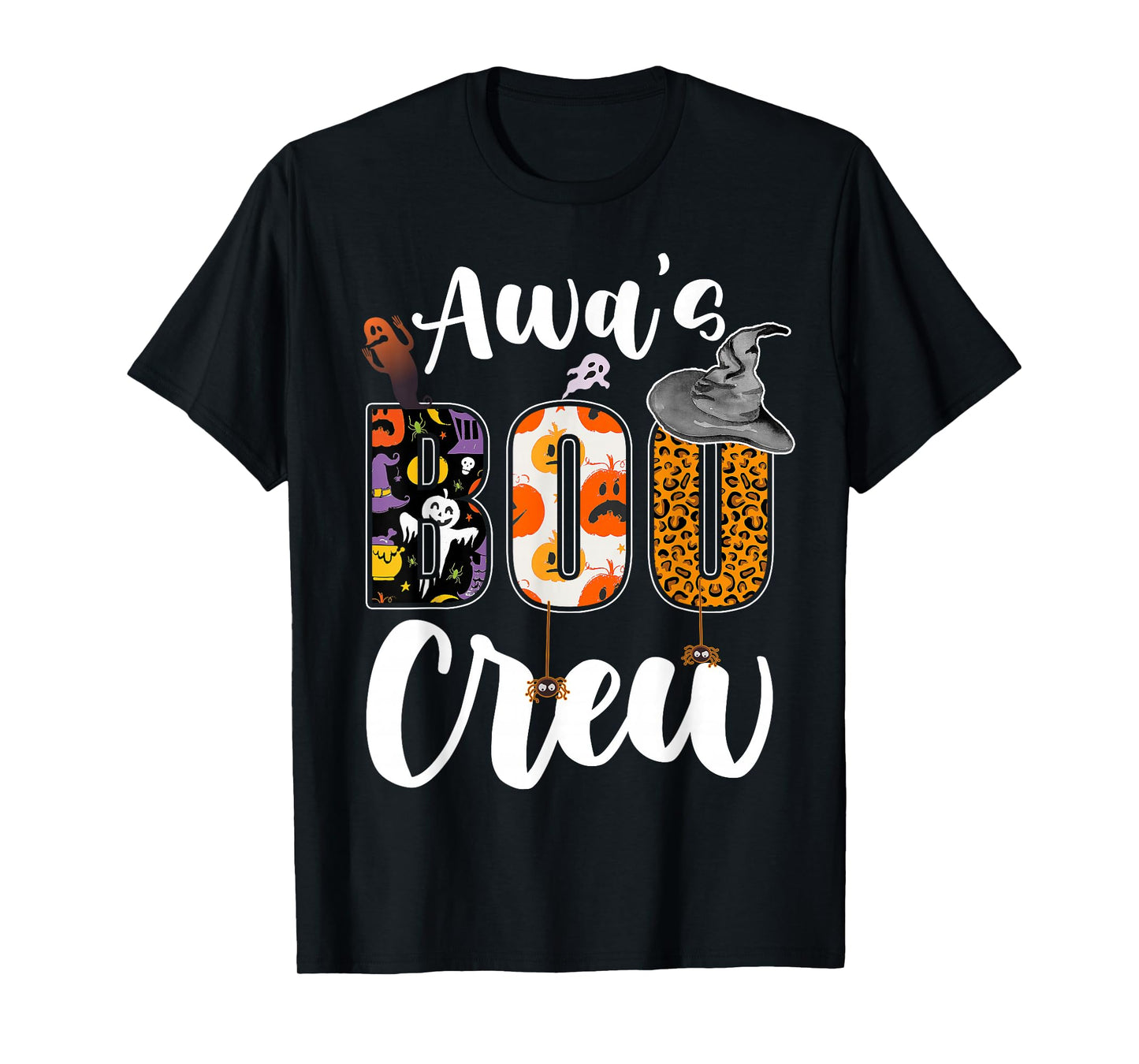 Awa's Boo Crew Halloween Grandma Grandkids Matching T-Shirt