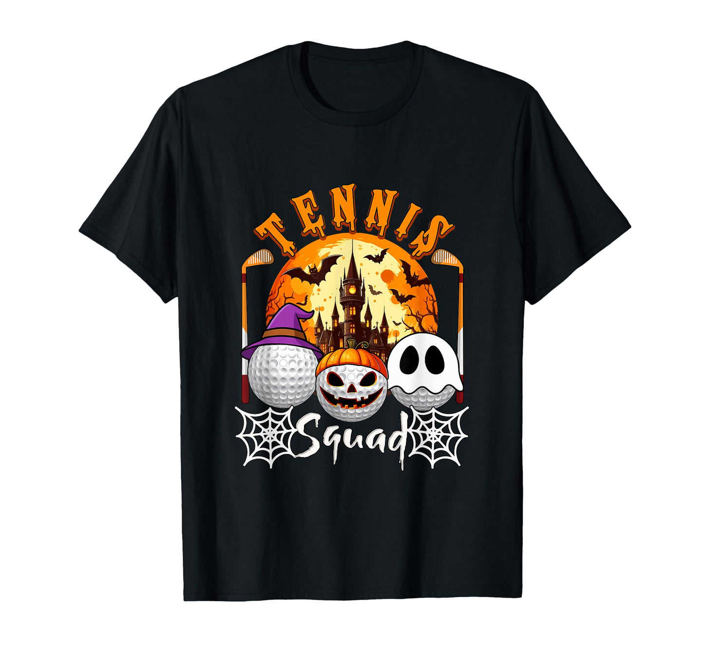 Golf Squad Halloween Three Horror Balls Costume Player T-Shirt