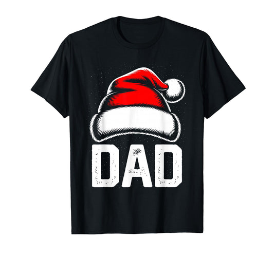 Dad Santa Christmas Family Matching Pajamas Xmas Squad T-Shirt