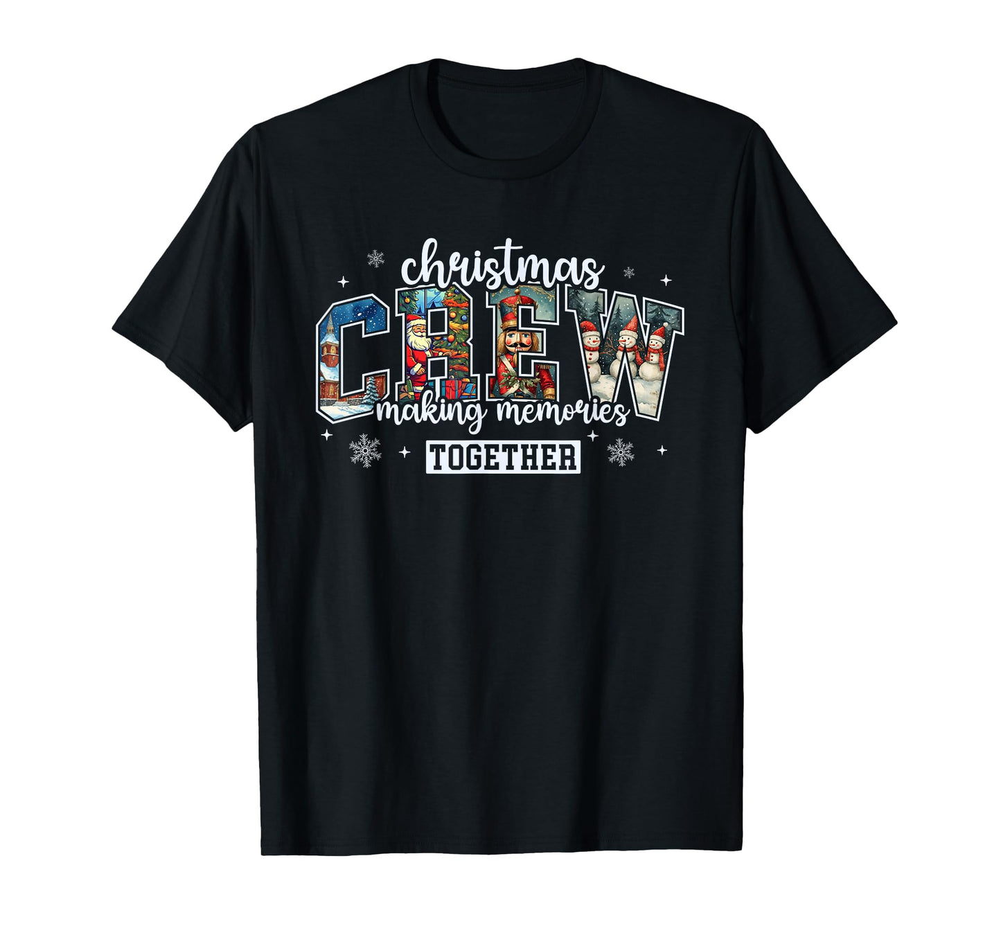 Christmas Crew Santa Family Matching Pajamas Xmas Boys Men T-Shirt