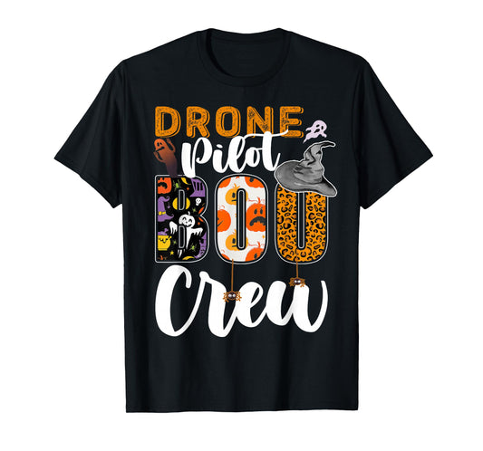 Drone Pilot Boo Crew Halloween Match Remote Pilot T-Shirt