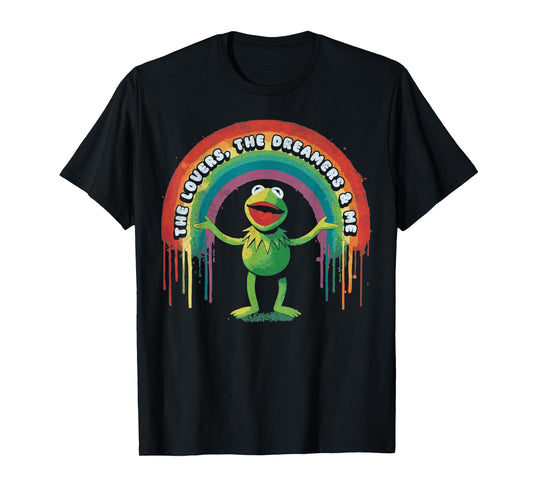 Funny Retro Rainbow Frog Connection The Lovers The Dreamers T-Shirt