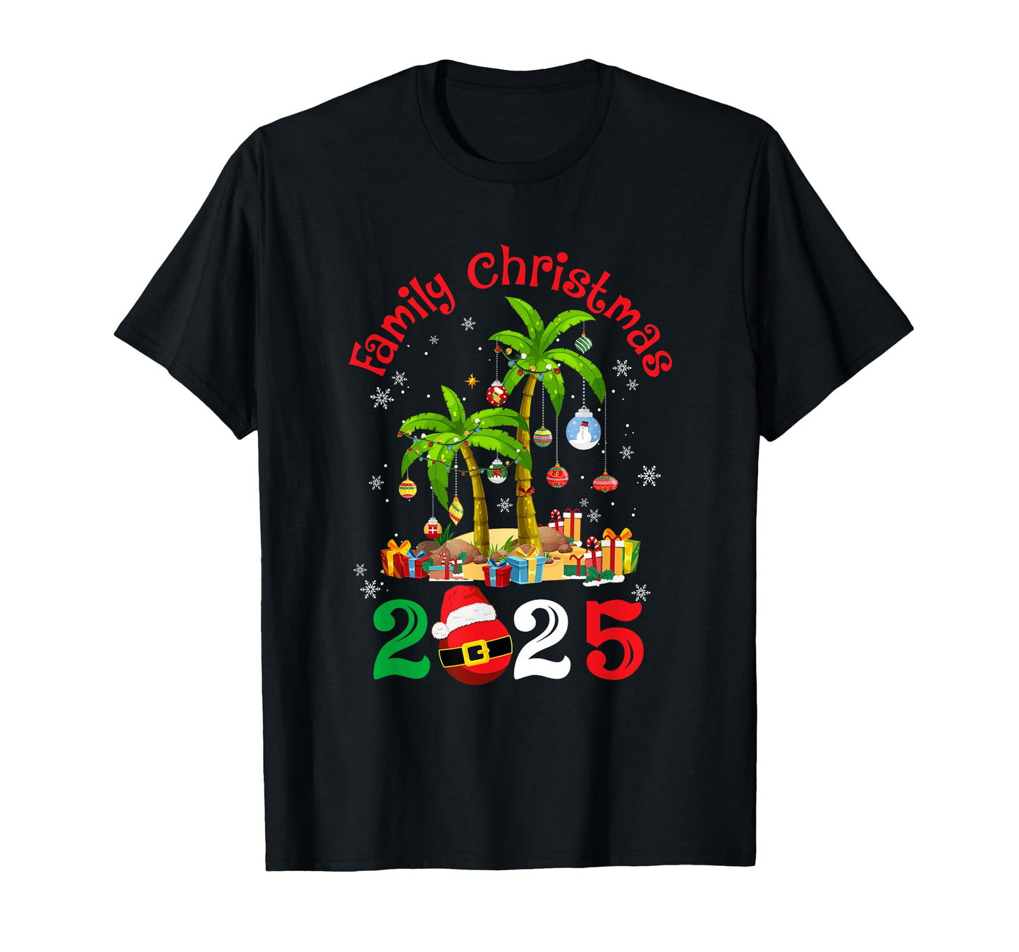 Retro Family Christmas Crew 2025 Matching Family T-Shirt