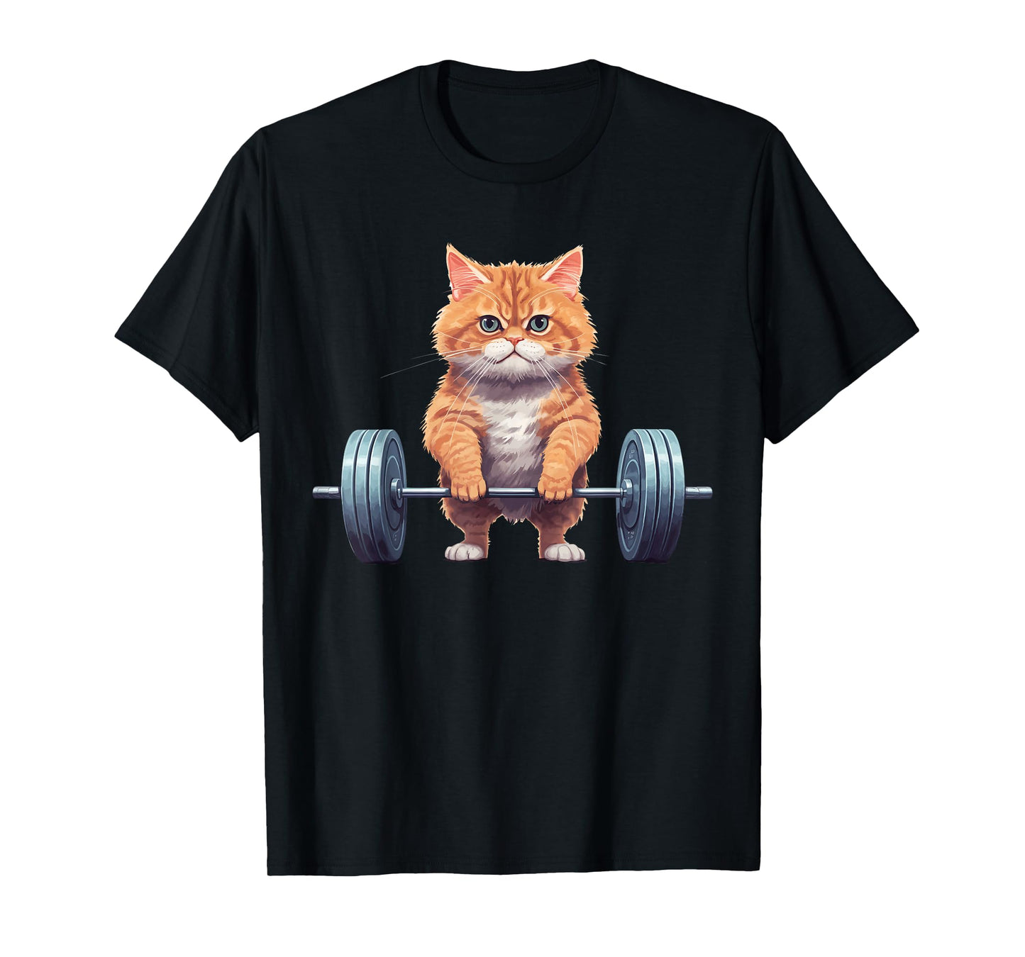 Gym Cat Deadlifting T-Shirt