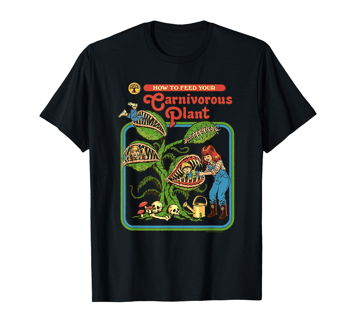 Steven Rhodes How To Feed Your Carnivorous Plant Dark Humor T-Shirt