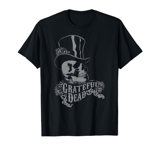 Grateful Dead Skull with Top Hat and Roses Vintage Band T-Shirt