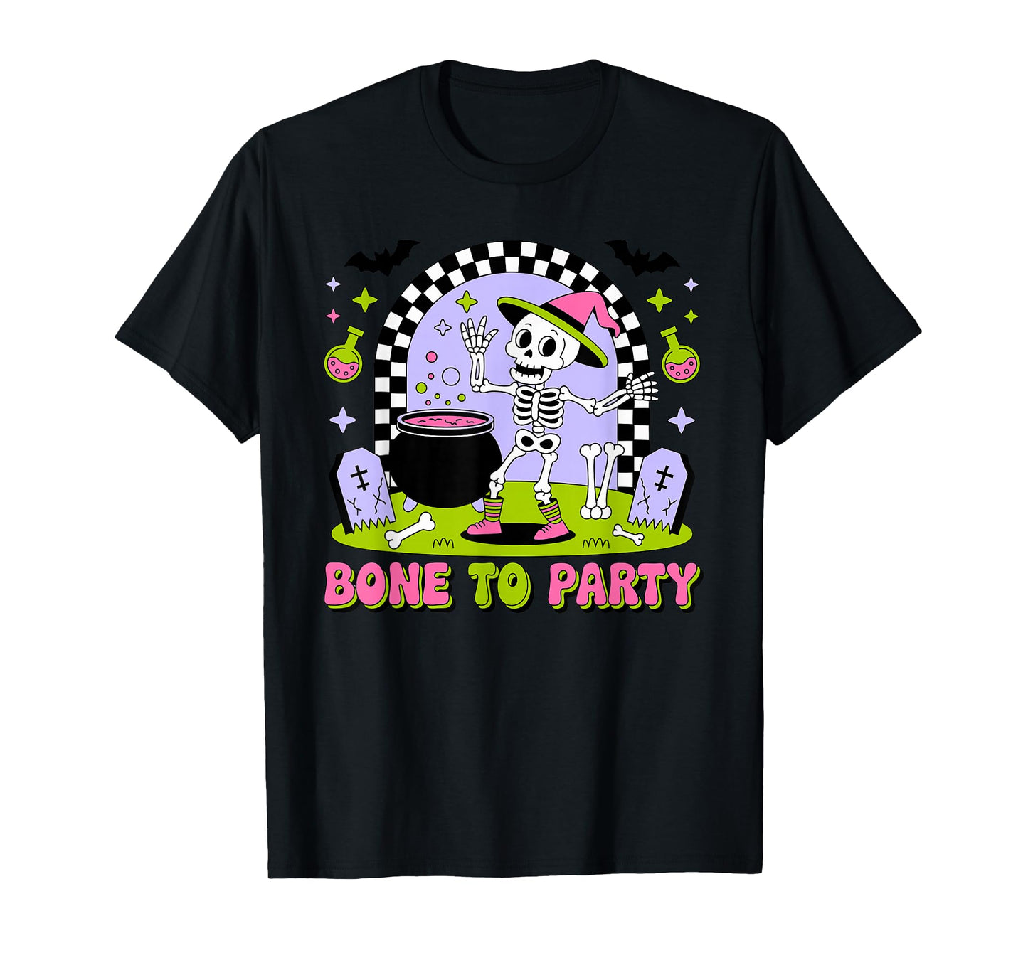 Bone to Party Halloween Design T-Shirt