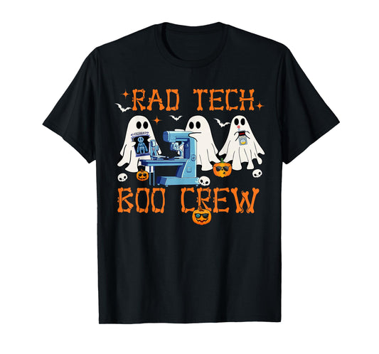 Radiology Department Rad Tech Boo Crew Halloween Costumes T-Shirt