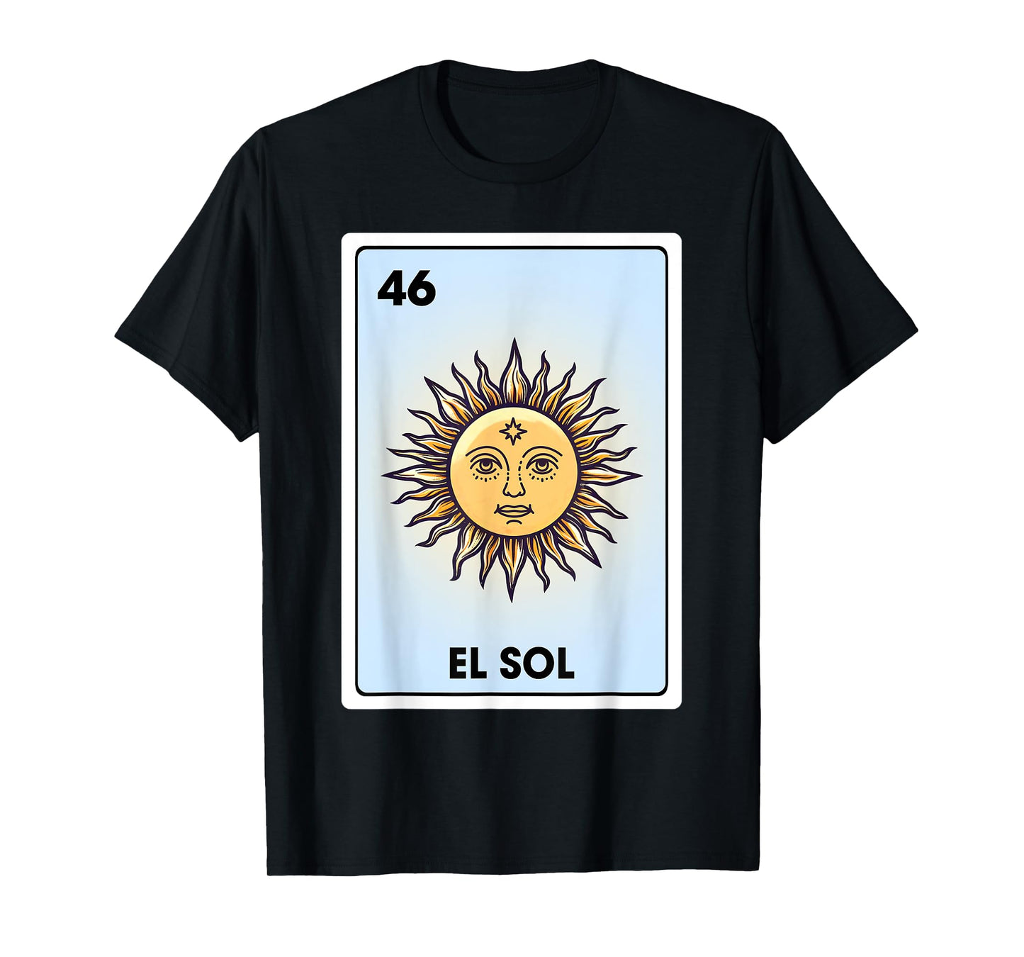 El Sol Mexican Sun Latina Chicana Chibi Bingo Card T-Shirt