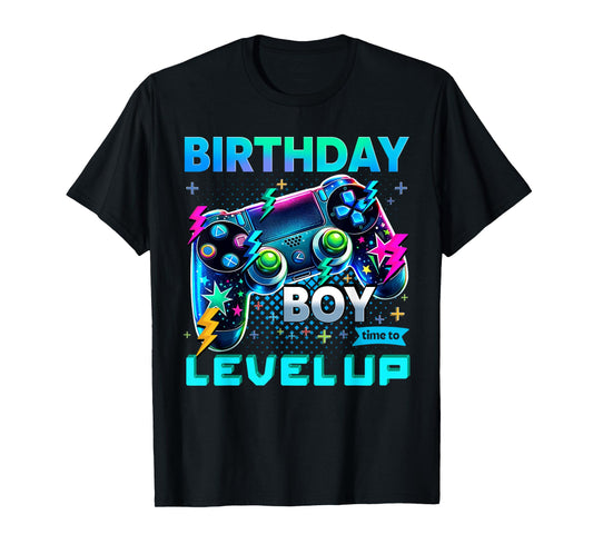 Birthday Boy Time To Level Up Video Game Birthday T-Shirt
