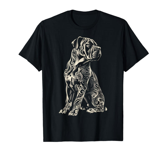 Cane Corso Dog Tribal Vintage Retro Graphic Men Women Girls Kids T-Shirt