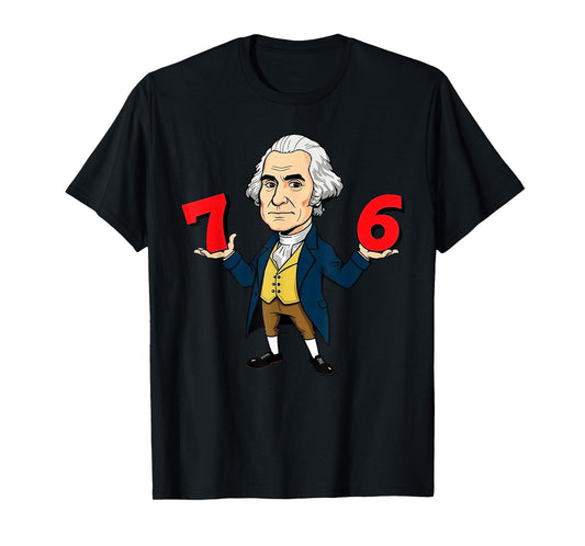 6-7 7-6 George Washington Shirt Six Seven American Design T-Shirt
