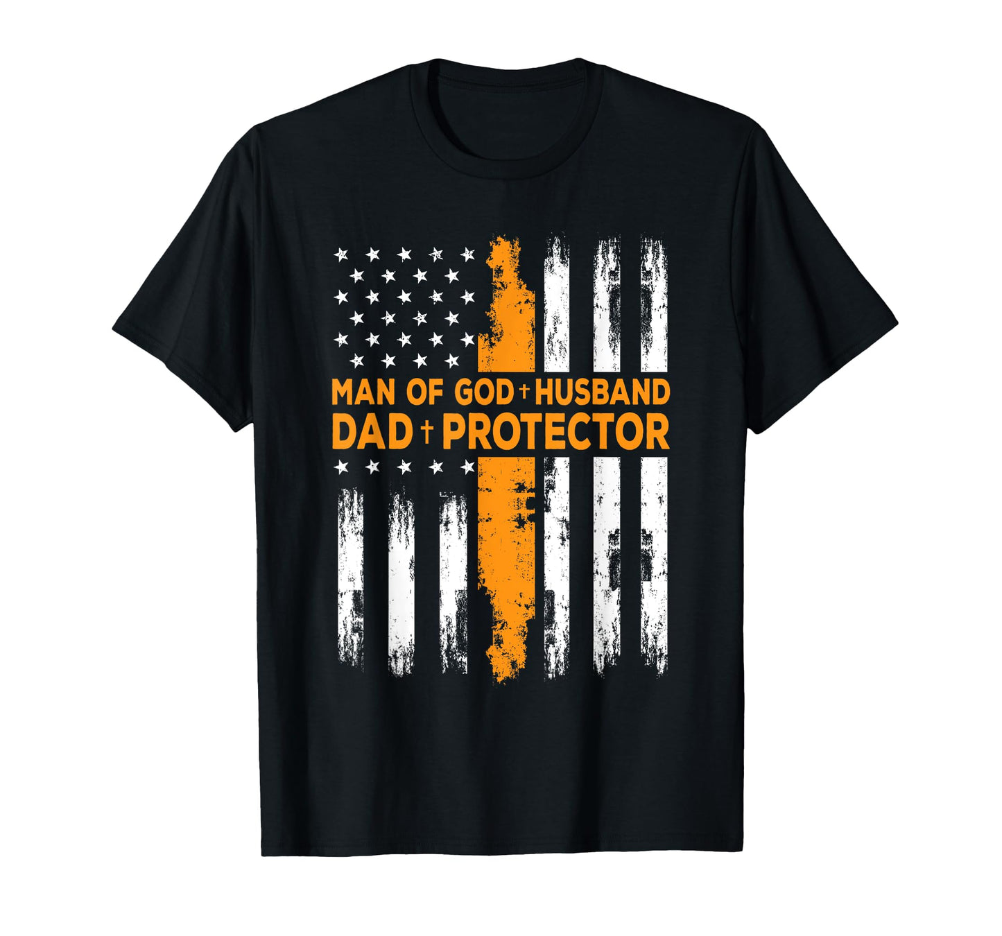 Jesus God Religious Man of God Husband Dad Protector T-Shirt