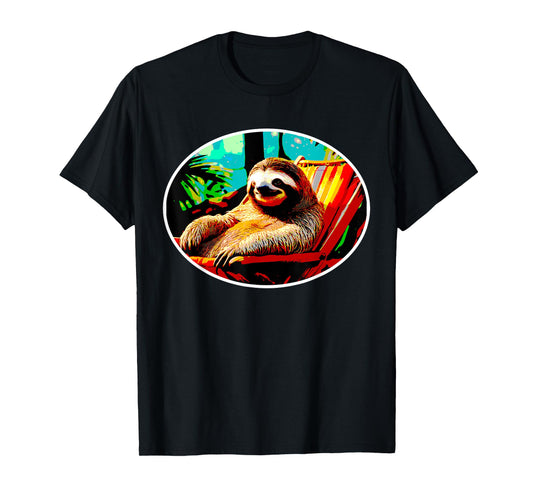 Cute Sloth Lover Vacation Mode Time to Relax Funny T-Shirt
