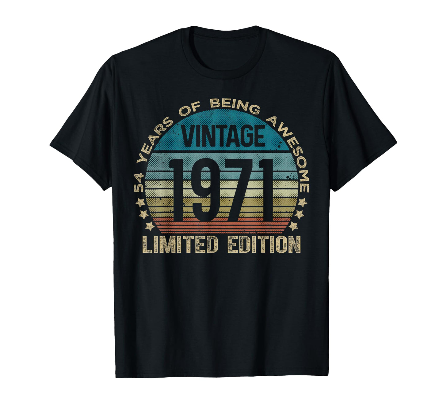 54 Year Old Gifts Vintage 1971 Limited Edition 54th Birthday T-Shirt