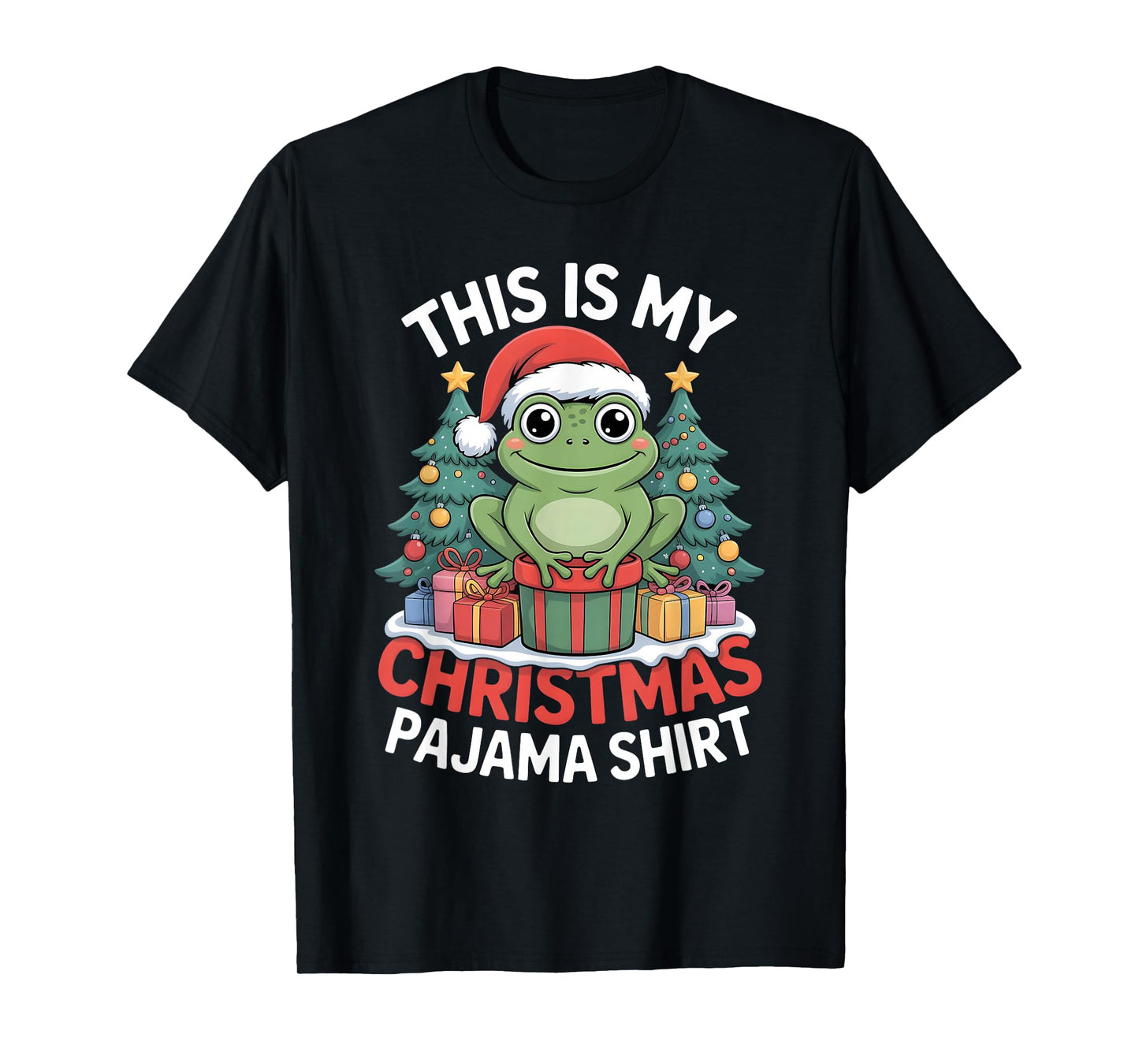 Frog This is My Christmas Pajama T-Shirt