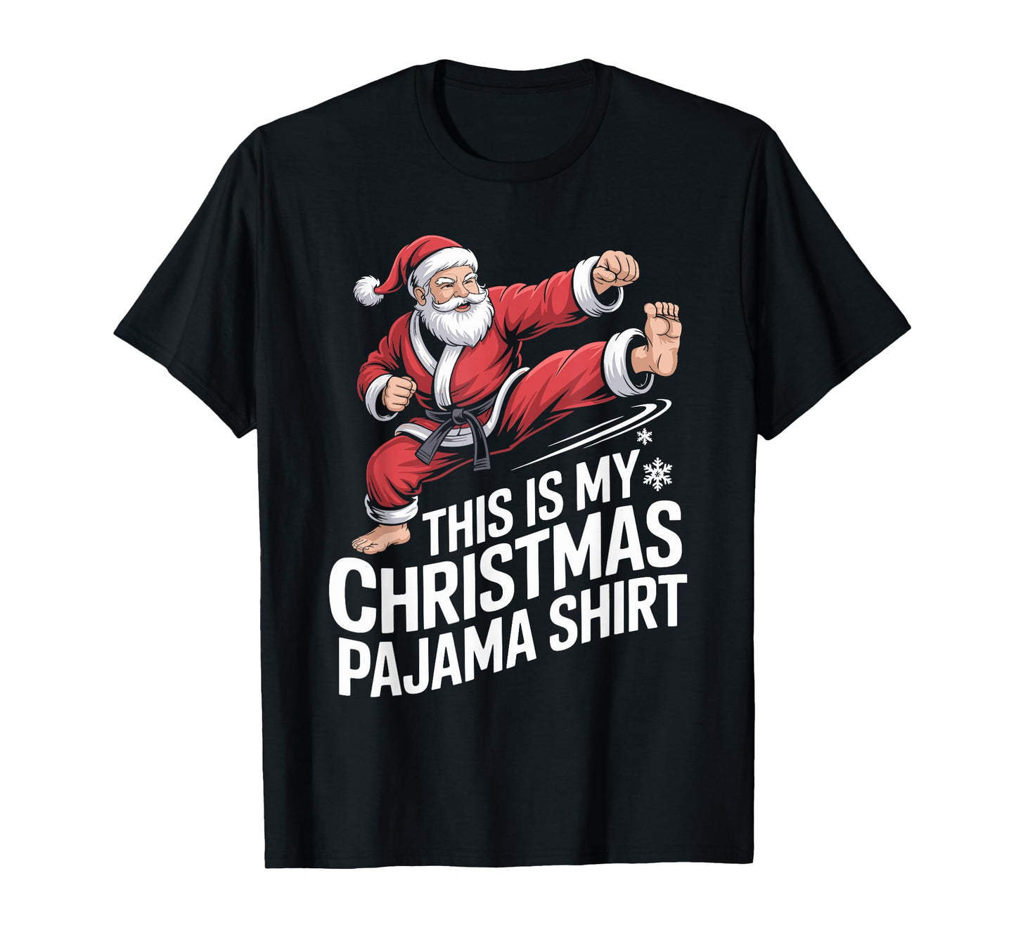 Funny Santa Claus Karate Christmas Martial Arts for Men T-Shirt