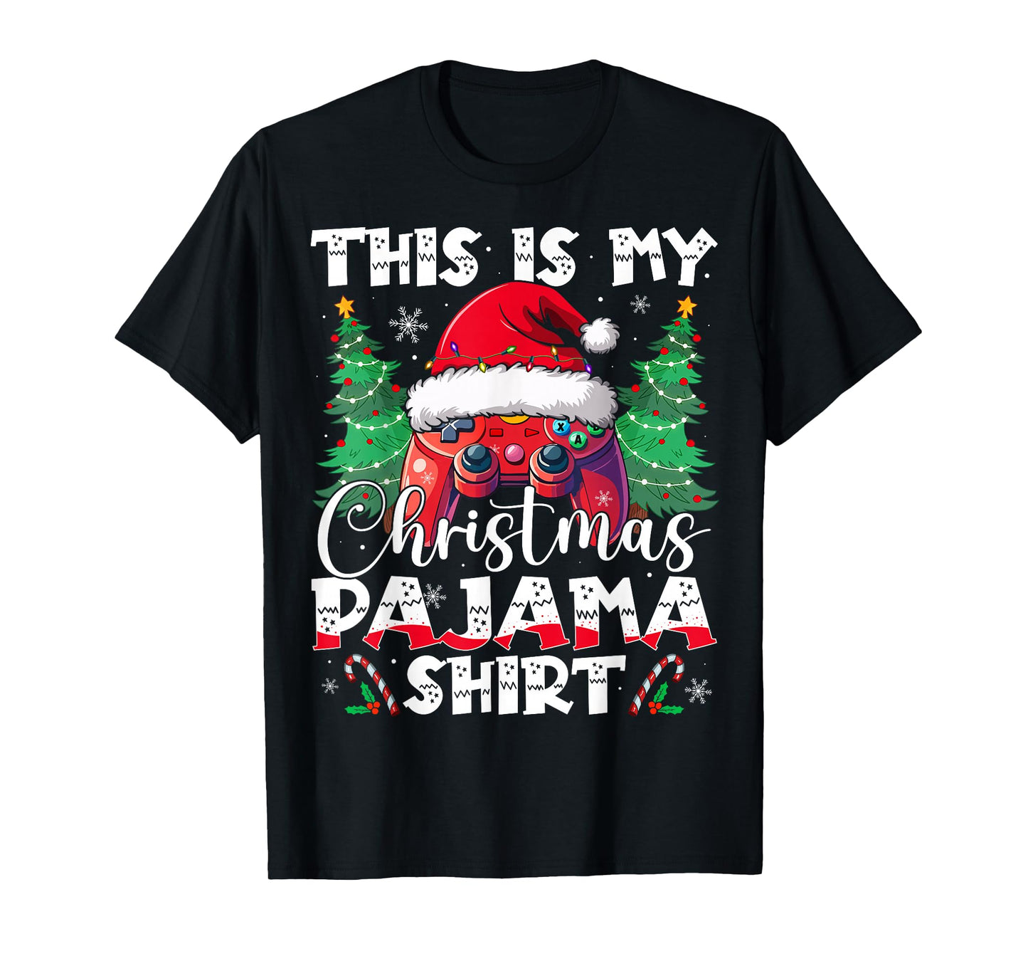 This is My Christmas Pajama Video Game Gamer Boys Teens T-Shirt