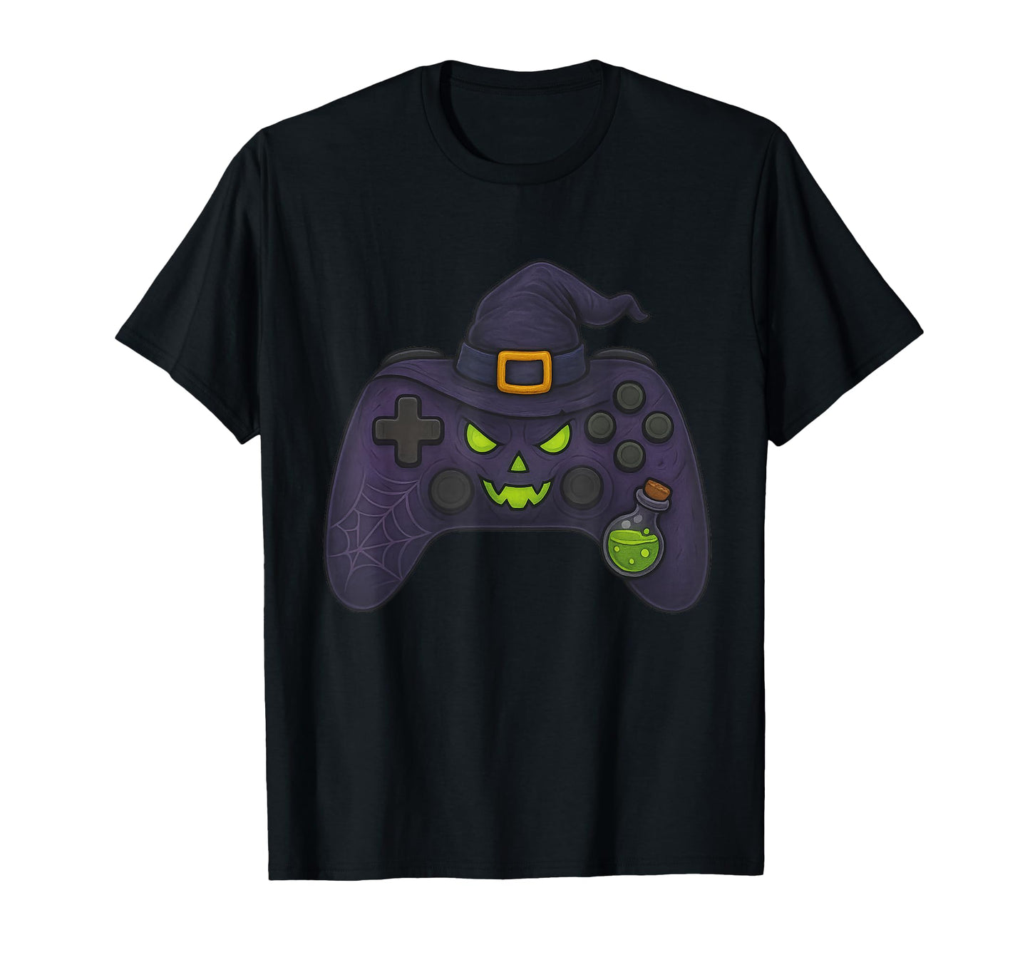 Halloween Witch Gamer Gaming Controller Costume Boys Kids T-Shirt