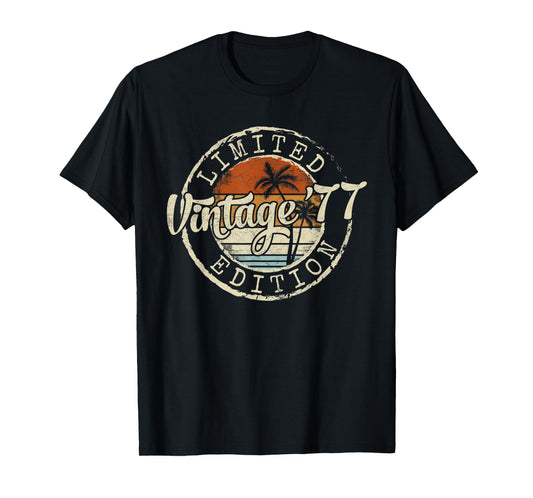 Vintage 1977 48th Birthday Gifts 48 Year Old For Men Women T-Shirt