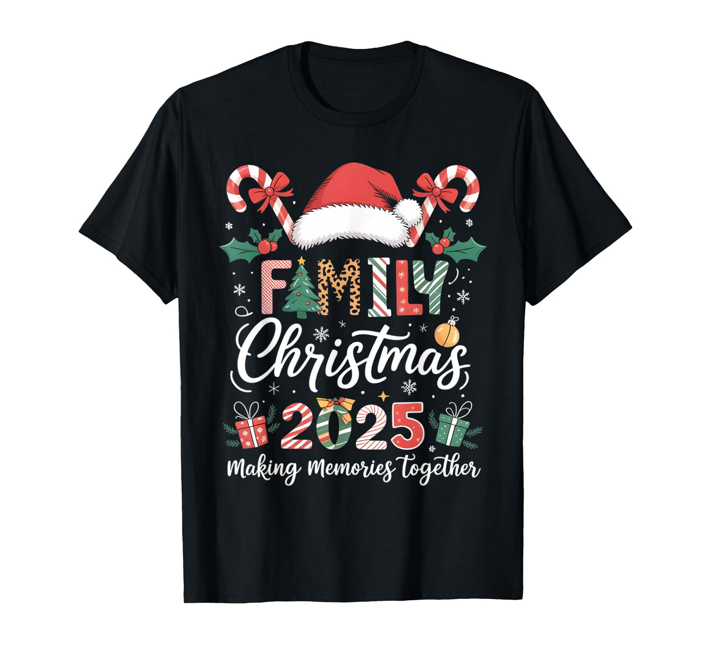 Family Christmas 2025 Matching Outfit Xmas Men Women Gifts T-Shirt