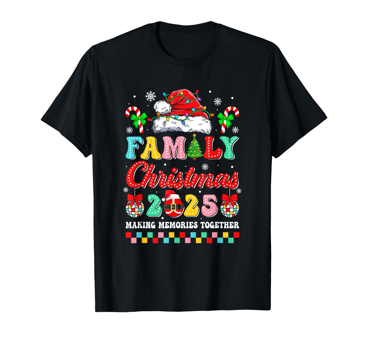 Family Christmas 2025 Matching Outfit Xmas Squad Santa Group T-Shirt