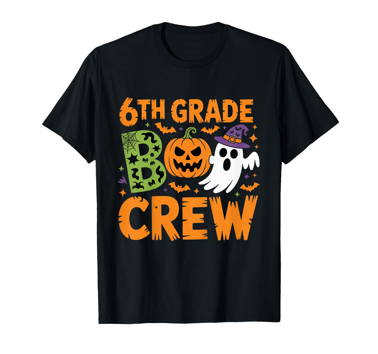 6th Grade Boo Crew Halloween Classroom Teachers Students T-Shirt