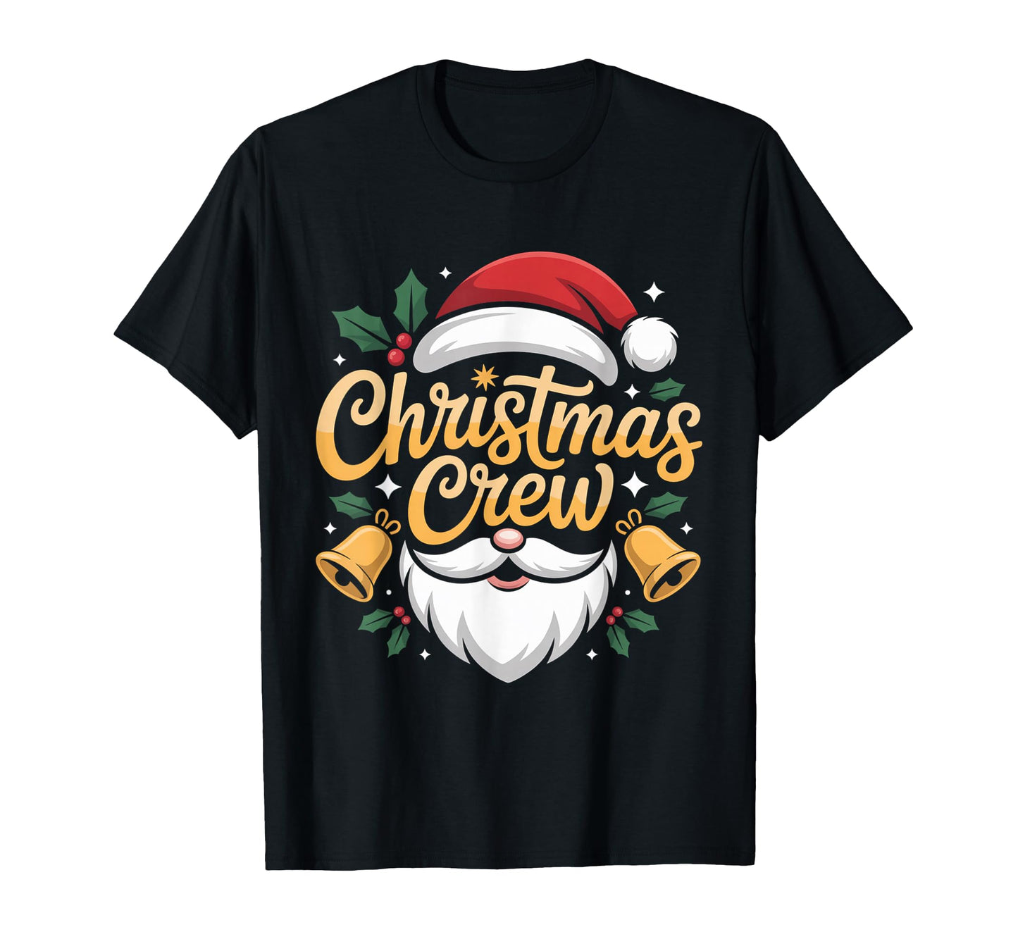 Christmas Crew Matching Family and Santa Friends T-Shirt