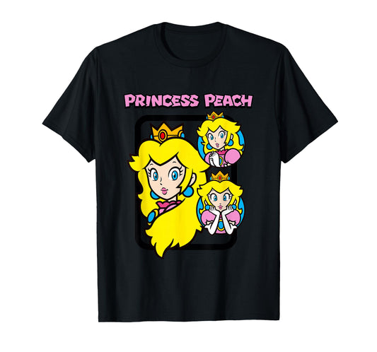 Super Mario Bros Princess Peach Power Up Vintage T-Shirt