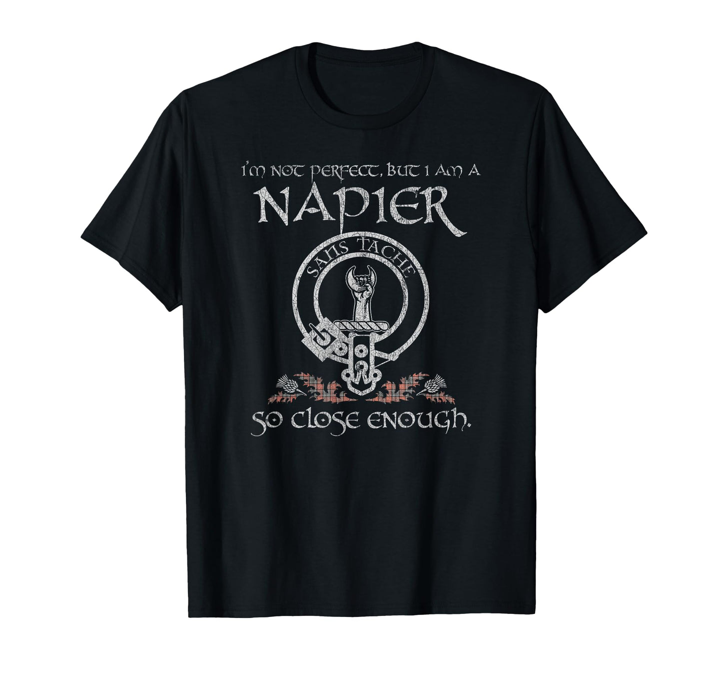 Napier Clan Proud Heritage Scottish Last Name Vintage T-Shirt