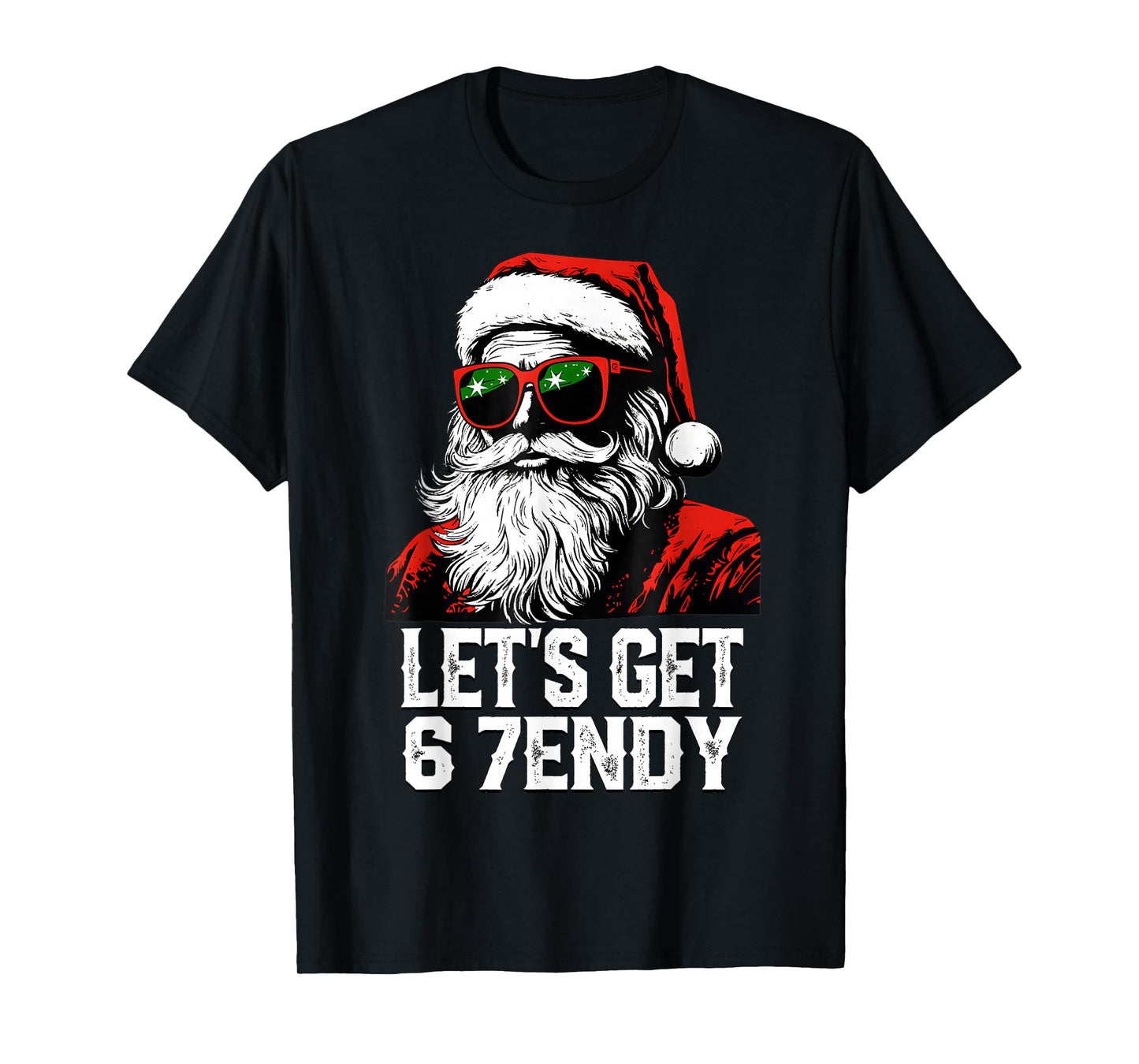 67 Six Seven 6 7endy Let's get Sendy Meme Santa Christmas T-Shirt
