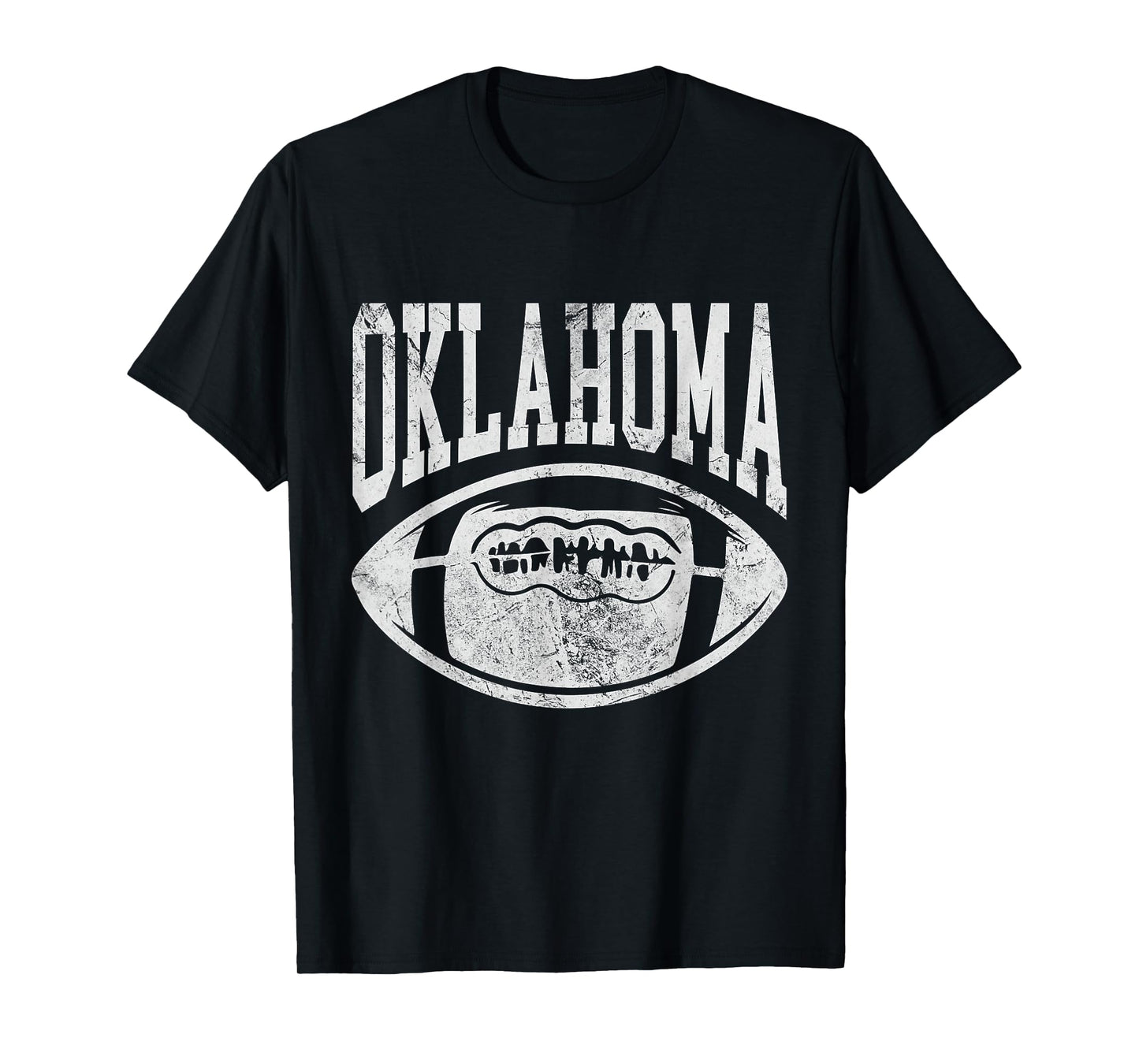 Oklahoma Football OK Football Fan Distressed T-Shirt