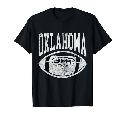 Oklahoma Football OK Football Fan Distressed T-Shirt