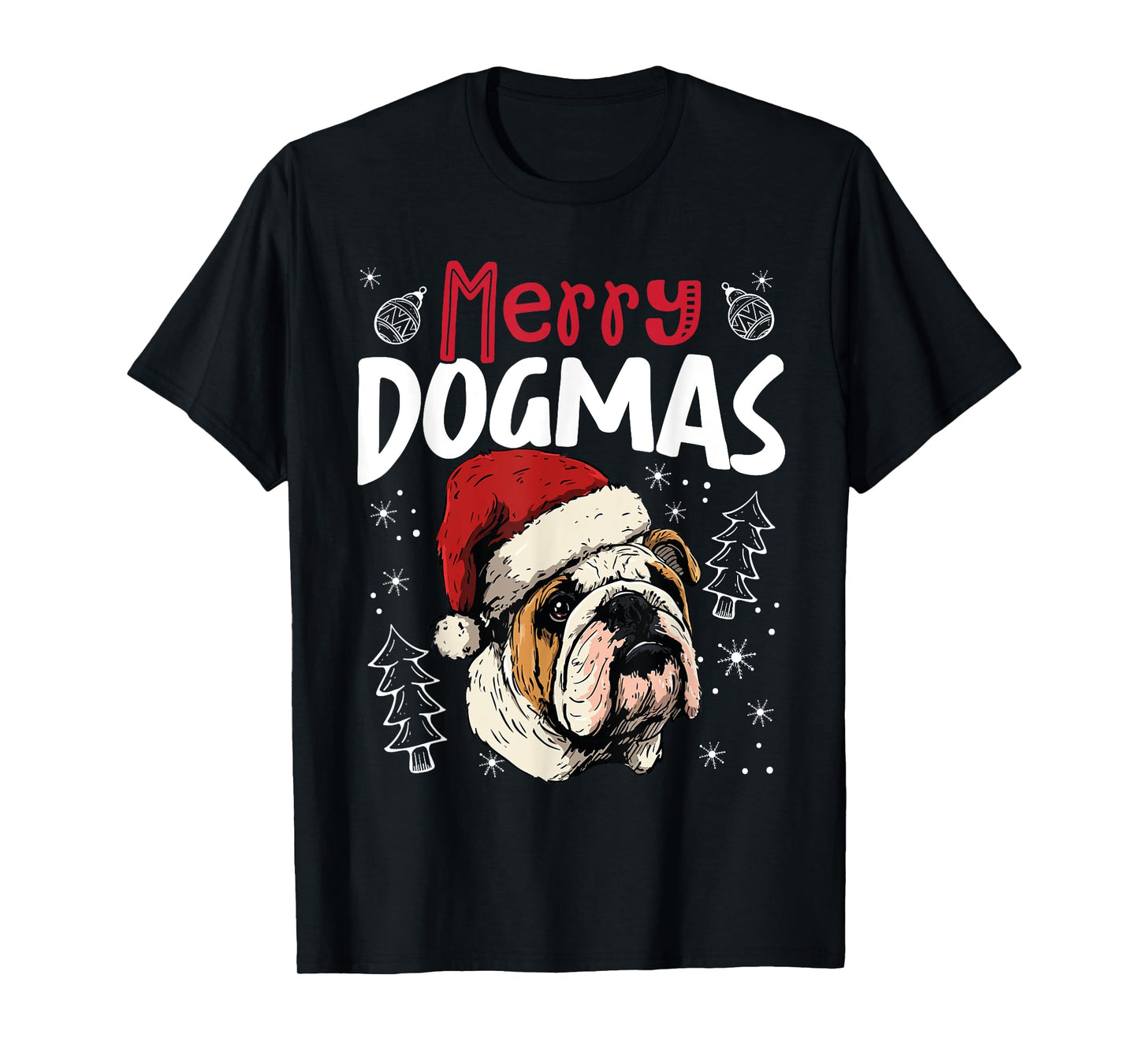 Merry Dogmas Funny Christmas Dog T-Shirt