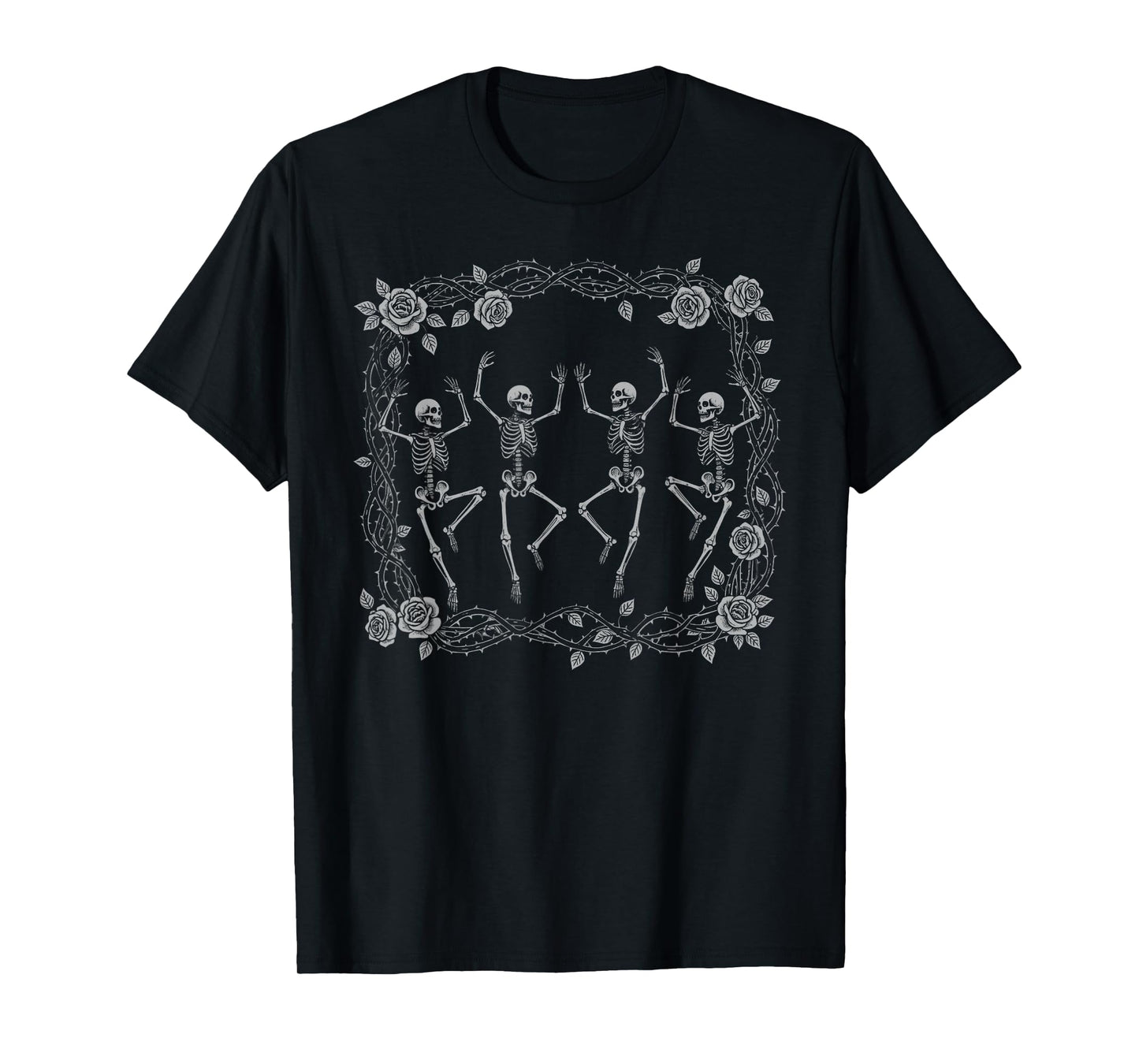 Dancing Skeletons Halloween Dance of Death Macabre Skeleton T-Shirt
