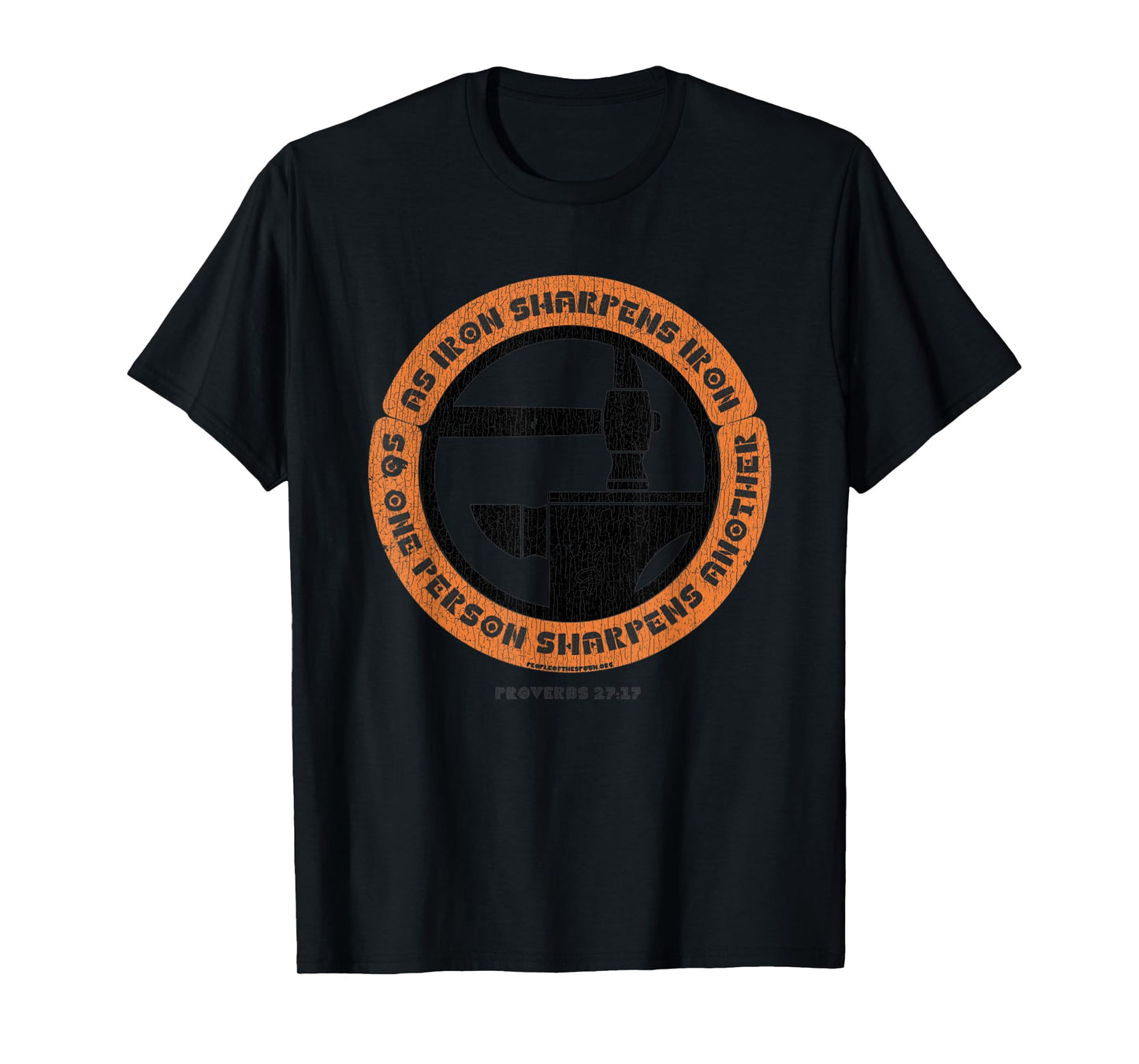 Vintage As Iron Sharpens Iron Christian T-Shirt