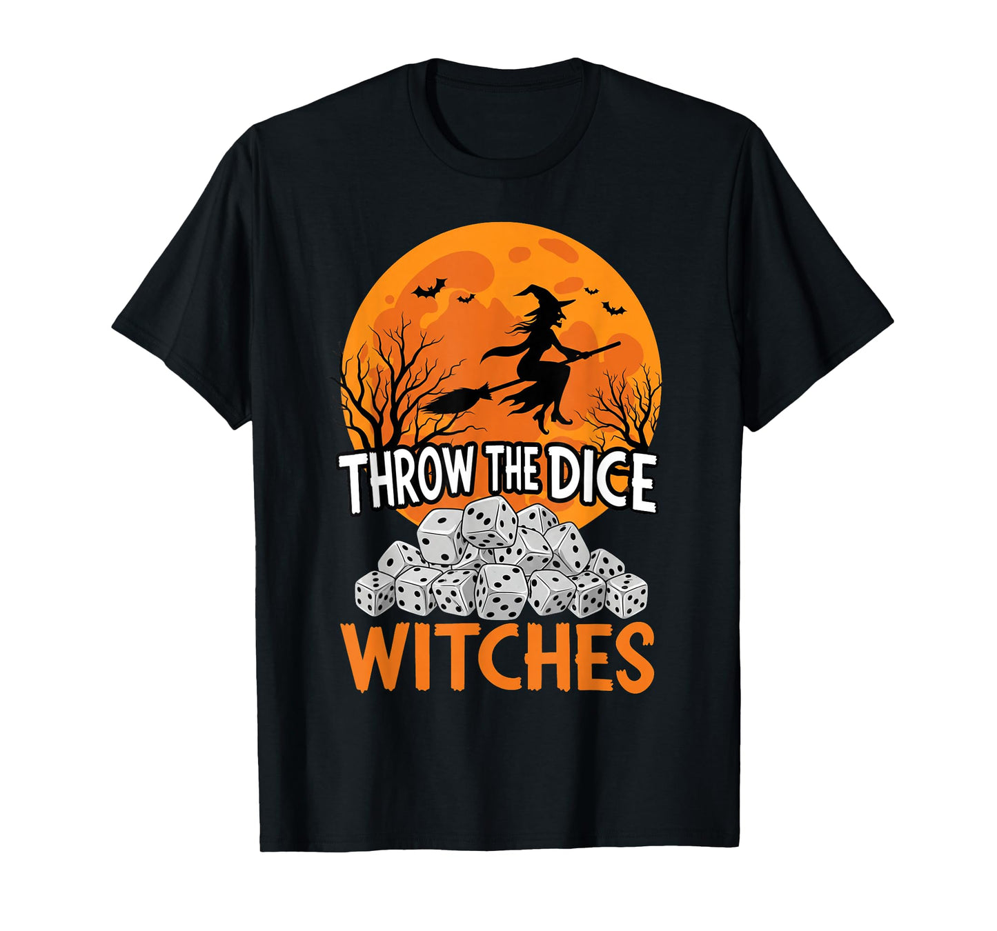 Halloween Bunco Throw The Dice Witches Bunco Dice Game Women T-Shirt