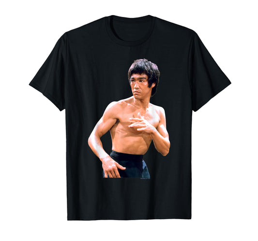 Bruce Lee Legendary Pose Full Color Vintage Photograph T-Shirt